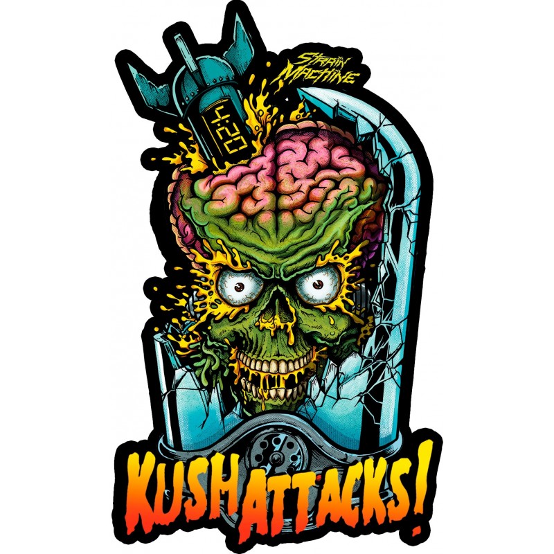Sticker Ataque Kush Sticker Ataque Kush
